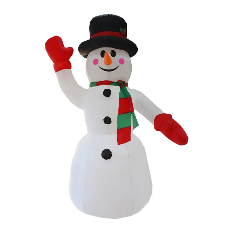 Giocattoli gonfiabili del modello gonfiabile del pupazzo di neve di natale dei regali della decorazione del cortile di natale