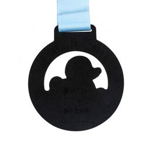 Medalla de Metal de esmalte suave de aleación de Zinc OEM personalizada precio al por mayor medalla de premio de moneda de gimnasia maratón con cinta - Product Image 3