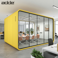 Cabine de réunion acoustique pour bureau, cabine de conférence insonorisée en verre, salle privée