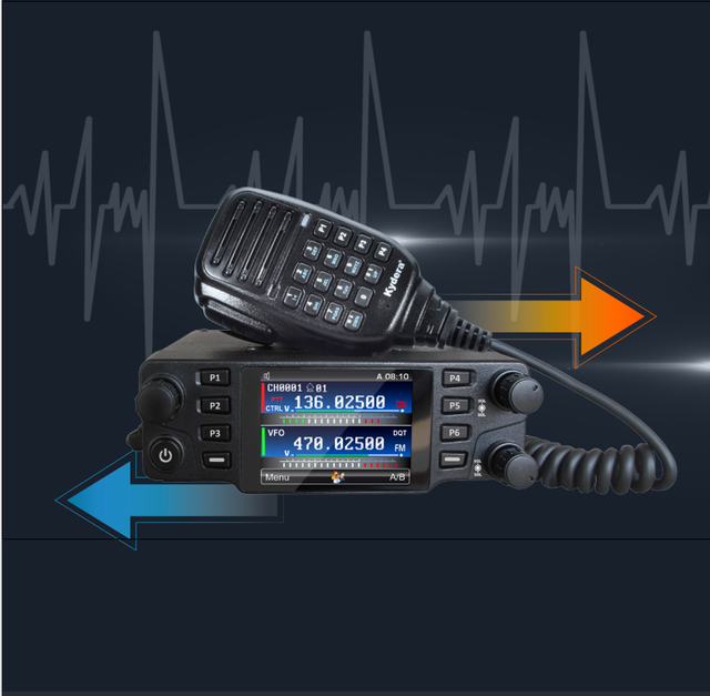 For Mobile Radio Dual Band CDR-700UV UHF VHF DMR Ham Two Way Radio with Cross Band 30km Range 50W Output