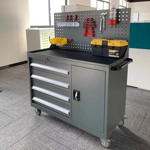 Carrito de Herramientas de Acero de Diseño Moderno Personalizable OEM, Capacidad de 500 kg, 4 Cajones con Cierre Suave, Caja de Herramientas Resistente <span class=keywords><strong>para</strong></span> Exteriores y Garaje - Product Image 4