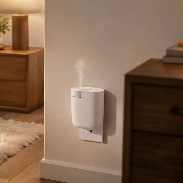 SCENTA Wall Plug-in Aroma Diffusers for Home Custom Logo Smart Bluetooth Refillable Essential Oil Electric Nebulizing Diffuser