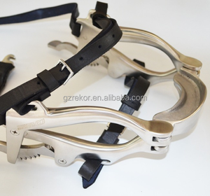 Spéculum dentaire équin de haute qualité ouvre-bouche de cheval Gags instrument vétérinaire avec plaques en cuir - Product Image 3