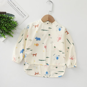 Bavoirs <span class=keywords><strong>pour</strong></span> bébés garçons et filles, bavoirs d'alimentation <span class=keywords><strong>pour</strong></span> enfants, <span class=keywords><strong>tablier</strong></span> à manches longues <span class=keywords><strong>pour</strong></span> tout-petits - Product Image 3