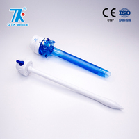 TOP1 Trocars et canules chirurgicales laparoscopiques jetables, manuels, en acier inoxydable, 5 mm/10 mm/12 mm, certifiés CE