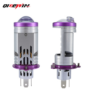 QIDEWIN H4 <b>LED</b> Headlight Bulb Bi-Xenon <b>Projector</b> Lens Integrated High Low Beam Automotive Lighting - Product Image 1