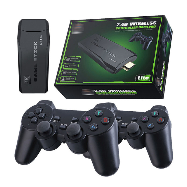 Hot Sale M8 Double Players Wired Wireless 2.4GHz Controller EU/US Plug Mini TV Game Consoles 10000+ Built-In Games