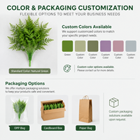 18 Tangkai Campuran Daun Pakis Buatan, Aneka Tanaman Hijau Palsu, Pakis Boston, Desain Florist, Pengisi Rangkaian Bunga, Dekorasi Rumah
