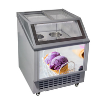 Congélateur commercial, vitrine réfrigérée pour crème glacée, yaourt glacé, réfrigérateur, vitrine, congélateur profond