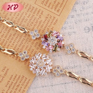 กำไลข้อมือเซอร์โคเนียสไตล์คิวบาเรียบง่ายสำหรับสาวๆ - Product Image 6
