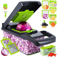 CHAUDE Amz Meilleur Vendeur Cuisine 16 en 1 Multifonctionnel Alimentaire Dicer Mandoline Coupe-Légumes Oignon Coupe-Légumes Hachoir