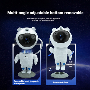 Penjualan laris proyektor galaksi astronot cahaya beruang Spaceman Nebula lampu malam untuk hadiah pesta dekorasi kamar anak-anak