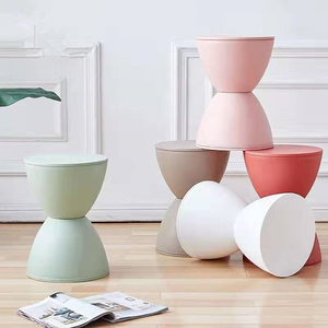 Fondo piatto Design colorato <span class=keywords><strong>rotondo</strong></span> divano in <span class=keywords><strong>plastica</strong></span> End tavolo per bagno balcone piccolo spazio - Product Image 5