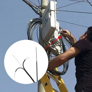 Üretim GJYXFCH 1 çekirdek bırak fiber ftth kablo frp kelepçe