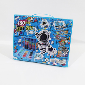 Ensemble de dessin artistique innovant de 160 pièces, crayons, pinceaux Prina, aquarelle, papeterie, cadeaux, achat en ligne - Product Image 1