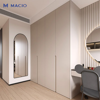 MACIO Système de dressing intégré de luxe moderne en bois avec rangements intégrés pour chambre à coucher et villa – Solution complète