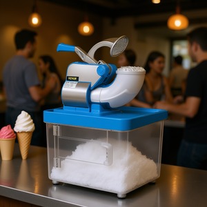 Machine à glace pilée électrique Vevor 300W 440LBS H à double lame, usage commercial pour restaurants familiaux et bars - Product Image 2