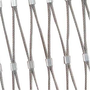 Rete in Cavo Intrecciato Flessibile AISI 316 X-Tend in Acciaio Inox con Guaina per Ringhiere, Balaustre e Voliere - Product Image 1