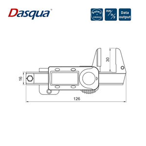 Dasqua 0-25Mm Digitale <span class=keywords><strong>Snap</strong></span> Action Remklauw Diktemeter Meetinstrument - Product Image 2