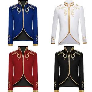 plus size 3XL Coldker King Prince Renaissance Medieval Men Prom Costume Cosplay Adult Long sleeve Party Jacket outwear Coat