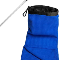 Sac de rangement portable multifonction pour accessoires de golf, pour le nettoyage des balles et des clubs de golf, pour le sport et l'extérieur