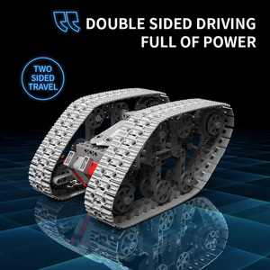 <span class=keywords><strong>2</strong></span>.4Ghz Track Drive Tank Track Auto Diy Puzzel Assembleren Stunt App Afstandsbediening Assembleren Model Programmering Bouwsteen Speelgoed - Product Image 3