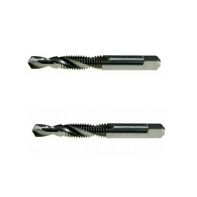 Drill tap set combo Combined drill & tap drill bit and screw thread tap combination Multi-function Composite Hex Shank