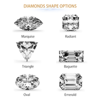 VOAINO personnalisé 9K 14K 18K oem prix compétitif vis arrière cvd laboratoire cultivé diamant boucle d'oreille pour femmes hommes 0.5ct 1ct 2ct