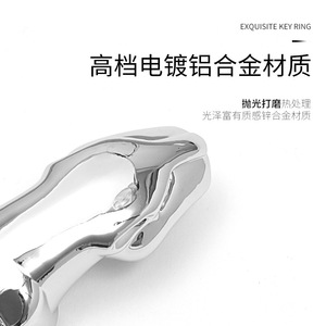 <b>Car</b> Keychain Zinc Alloy Leopard Head Metal <b>Key</b> <b>Ring</b> For Home Use - Product Image 2