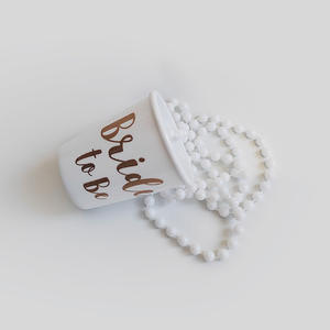 แก้วช็อตพลาสติกสร้อยคอถ้วยดื่มสำหรับงานแต่งงานเจ้าสาวงานเลี้ยงสละโสดของตกแต่งทีมเจ้าสาวที่จะเป็นถ้วย - Product Image 3