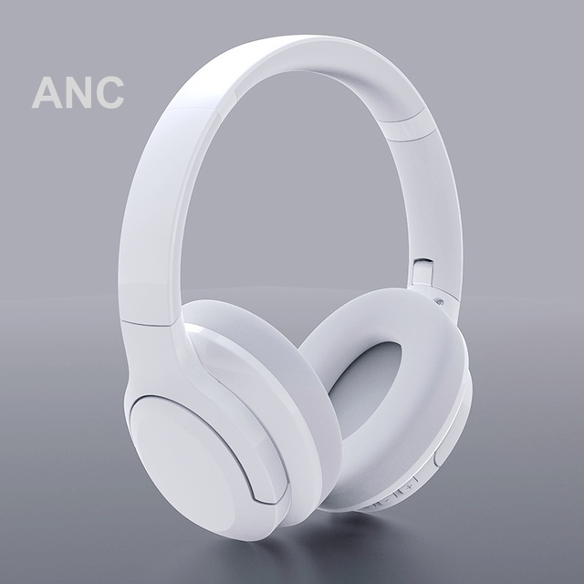 Custom  Version Mobile Handsfree ANC Headset Earphone Hi-Fi Stereo Wireless Over-Ear Headphones