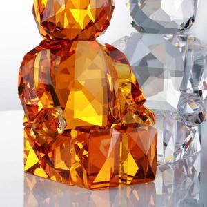 Oso de Peluche de Cristal Bajia Violent Bear, Juguete de Moda de Celebridad de Internet, Adorno de Escritorio, Figura de Mano, Decoraciones de Cristal - Product Image 2