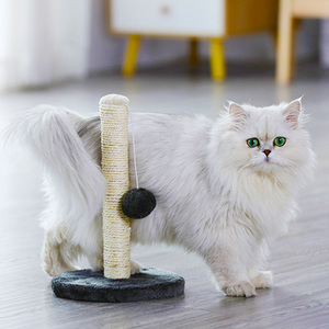 Albero di gatto interattivo dell'interno del bordo di graffio sveglio naturale smontabile di vendita caldo del gatto con la palla della peluche - Product Image 4