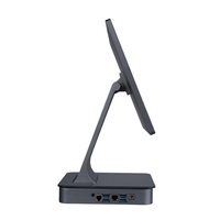 HONGWEN HW-4S Prix d'usine Caisse enregistreuse POS tout-en-un en alliage d'aluminium 15,6 pouces Système tactile Intel I5 8+128 Go Gris