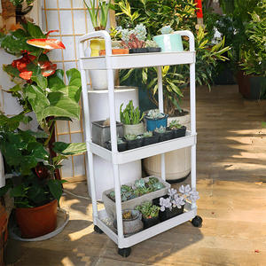 Carrito de Almacenamiento con Ruedas, Ecológico, de Plástico, con 3 Niveles, para Cocina, Baño y Oficina - Product Image 6
