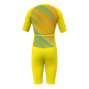 HIRBGOD Herren Sommer-Triathlon-Ausrüstung Polyester Elasthan-Band rundhalsausschnitt Tri-Anzug - Product Image 3