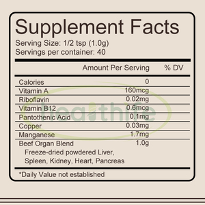 Nieuw-Zeelandse rundvleesorganen supplement poeder: rundvleeslever, nier, milt, hart, <span class=keywords><strong>pancreas</strong></span> poeder voor mannen - Product Image 2