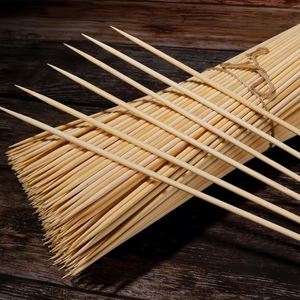 Emballage personnalisé en gros, biodégradable, respectueux de l'environnement, brochettes en bambou de 20/30/35 cm, grillades au charbon de bois jetables, design minimaliste - Product Image 3