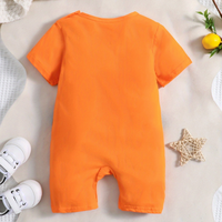 Jumpsuit Bayi Summer Infant Bermotif Mobil 100% Katun dengan Kancing Tekan untuk Bayi Laki-laki