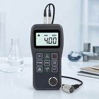 Medidor de Espesor Ultrasónico Multiprobes con USB y Soporte - para Tuberías de Plástico/Metal/Hierro Fundido/Vidrio