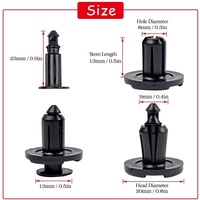 QGZ055 livraison rapide 100 pièces nouveau pare-chocs avant radiateur Clips de retenue voiture en plastique pousser garde-boue doublure Clip 16 sacs par Carton