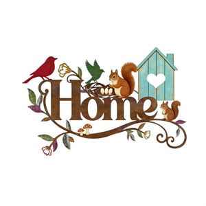 Decoración de Pared con Casitas de Pájaros Metálicas al por Mayor, Adorno de Hierro con Temática de Ángeles para Decoración del Hogar - Product Image 5