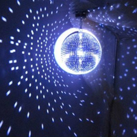 Boule disco miroir géante rotative magique en mousse dorée de 3 cm à 80 cm, décoration de scène de fête, boule disco miroir dorée en gros