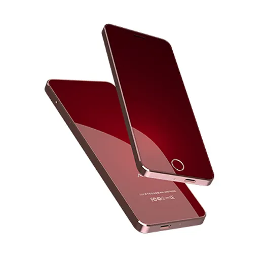 Téléphone double SIM de petite taille de haute qualité Téléphone SIM ultra-mince à cadre métallique de luxe