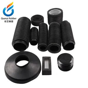 Custom high quality rubber bellows EPDM dust plug sealing jacket silicone rubber dust jacket rubber sealing gasket