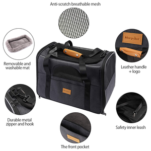 Sac de transport portable personnalisé pour petits animaux, populaire, de qualité supérieure, respirant, avec pochettes en maille anti-rayures et rembourrage doux - Product Image 2