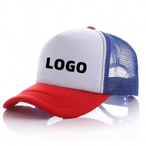 Gorra de béisbol de malla de poliéster de 5 paneles con logo 3D personalizado, bordado liso, espuma de 3 colores, estilo golf, playa, hip hop - Product Image 1