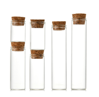 Petite bouteille en verre multi-taille avec bouchon en liège, Mini bouteille de souhait de mariage
