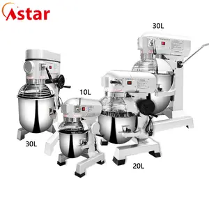 Astar mixer planetário da máquina de padaria, 20l, 30l, 40l, 50l, 60l, 80l, elétrico multifuncional da cozinha