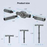 Jeu de tournevis magnétiques - Kit d'outils à cliquet mini 24-en-1 avec embouts métalliques et étui de rangement pour réparation DIY PC/Mobile/Montre/Vélo